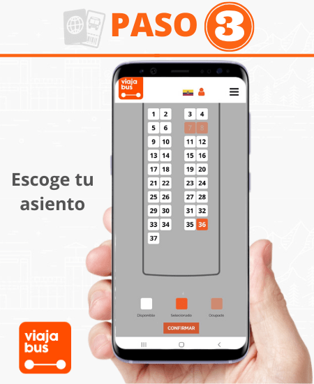 Selecciona los asientos de tu viaje y estaras mas cerca de comprar tu pasaje por internet